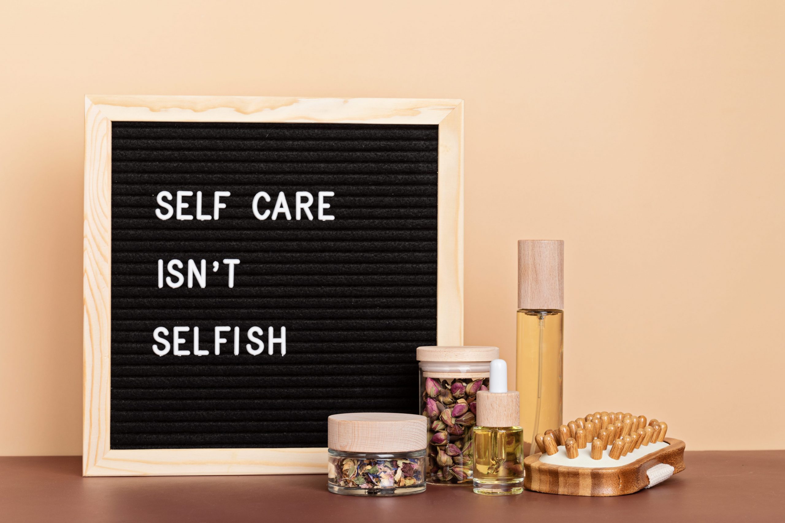 self-care-is-not-selfish-felt-letter-board-with-b